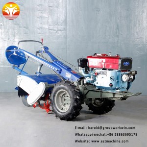 mini 15hp hand held walking tractor