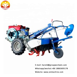 mini 15hp hand held walking tractor