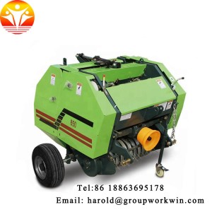 Manufacturer CE hydraulic small round hay baler with factory price