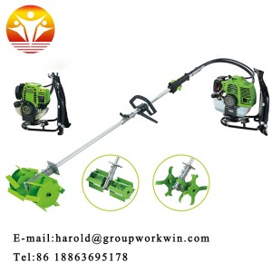 Halley Agricultural backpack mini power tiller hand rotary grass weeding machine