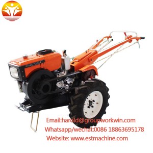 CE newest multifunctional 12hp walking hand tractor