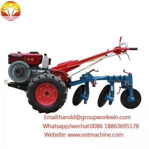 CE newest multifunctional 12hp walking hand tractor