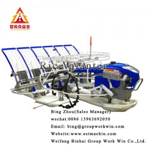 Agriculture Planter 6 Rows Walking Paddy Rice Transplanter