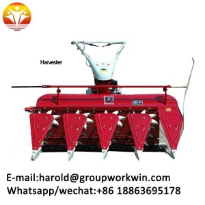 New high quality large grain box wheat rice small mini combine harvester