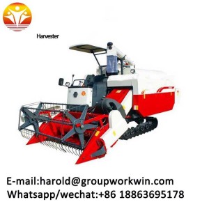 New high quality large grain box wheat rice small mini combine harvester