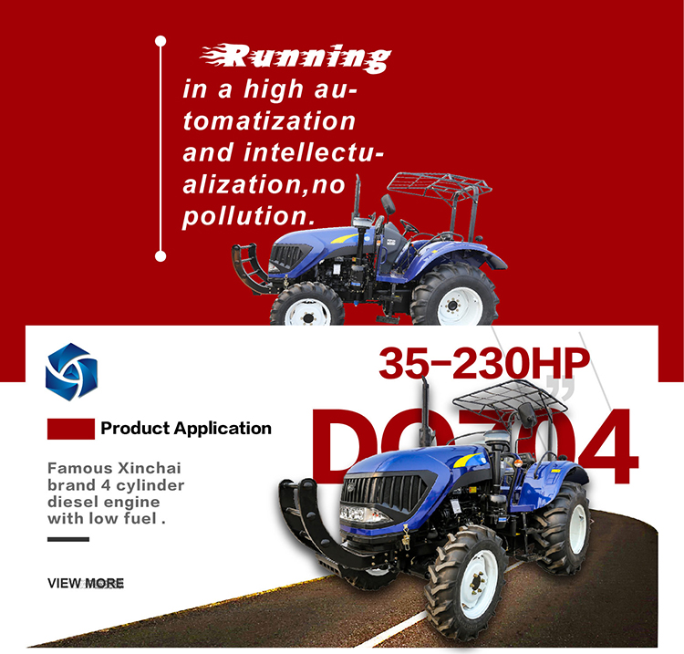 Enfly DQ704 70hp 4wd shuttle gear JpV dual stage clutch plush ac cabin disc brake 12 cylinder engine garden tractor