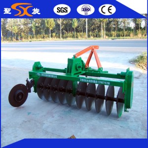 Large Tractor Matched with Strong Rotary Disc Tiller